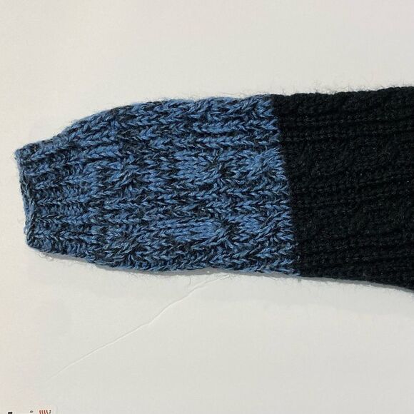 90's Vintage Evian ll Knitted By Hand Chunky Knit Sweater Women's Size M - Picture 8 of 15